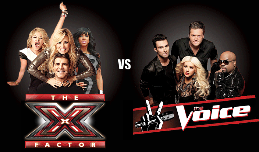 The+X+Factor+vs.+The+Voice