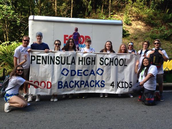 DECA is dedicated to the project Food Backpacks 4 Kids and leads an annual fundraiser in the school to make a contribution to the community.