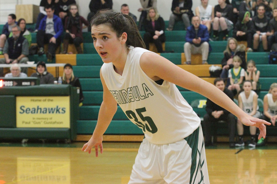 (Pictured: Belle Frazier) Peninsula defeated Stadium 45-22 on December 3rd. They kicked off their season on December 1st against Vashon Island with a 49-32 win.